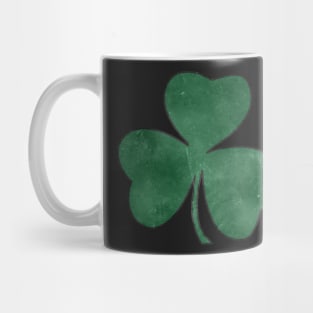 Distressed Saint Patrick's Day Lucky Shamrock Clover Mug